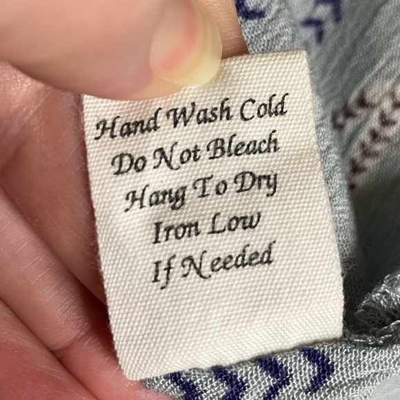 Mine L cactus print top blue gray - Picture 8 of 11